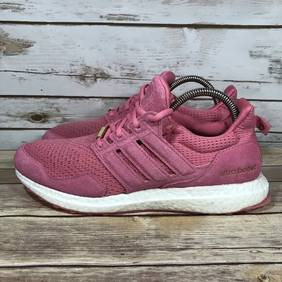 Adidas Ultra Boost 1.0 Shoes Womens Size 10 Athletic Running Jogging Pink