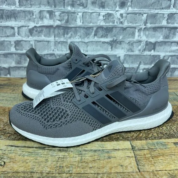 Adidas Ultraboost 1.0 DNA Gray Black‎ Running Shoes HQ4200 Mens Size 12 New