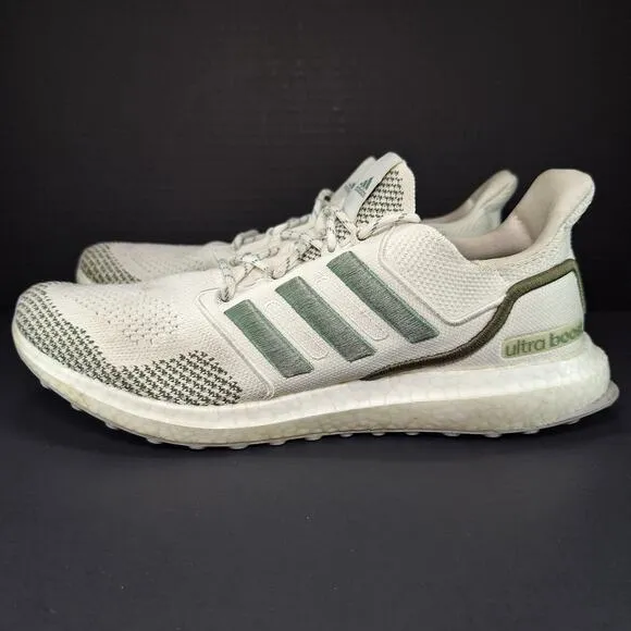 Adidas UltraBoost 1.0 LCFP Chalk Silver Green Running Shoes HQ6441 Men's Size 10