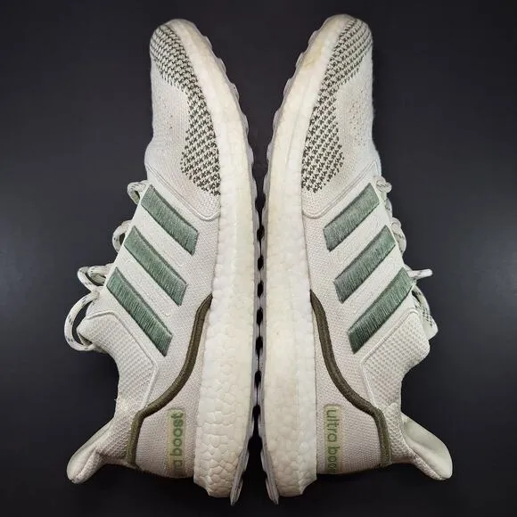 Adidas UltraBoost 1.0 LCFP Chalk Silver Green Running Shoes HQ6441 Men's Size 10