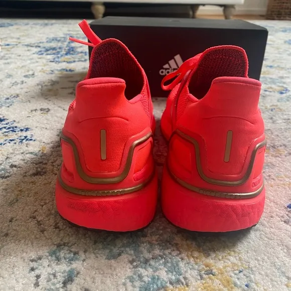 Adidas Ultraboost 20 Running Shoes, Signal Pink