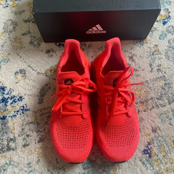 Adidas Ultraboost 20 Running Shoes, Signal Pink