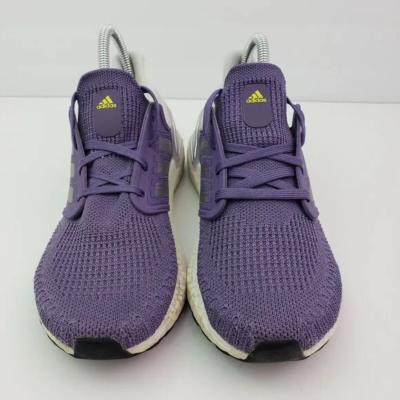 Adidas Ultraboost 20 Womens Size 7 Purple Silver Running Sneakers Shoes EG0718