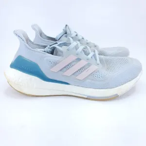 Adidas UltraBoost 21 Womens Size 10 Shoes Halo Blue Pink Athletic Running