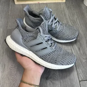 Adidas Ultraboost 4.0 DNA GREY WHITE MENS RUNNING SHOES 6.5 / Women 8  Rare