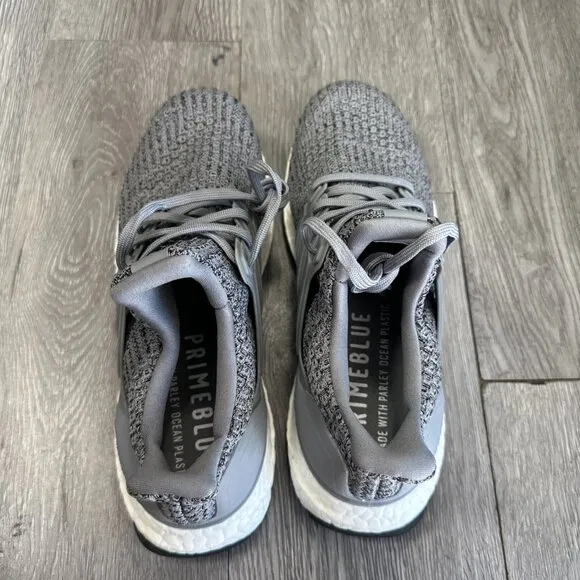 Adidas Ultraboost 4.0 DNA GREY WHITE MENS RUNNING SHOES 6.5 / Women 8  Rare