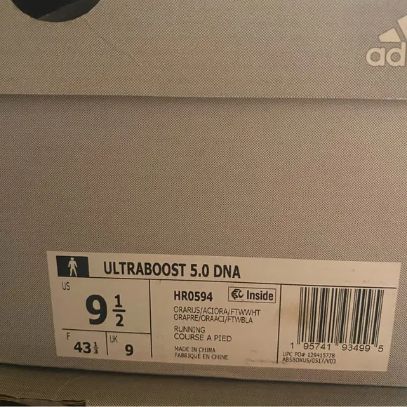 adidas Ultraboost 5.0 DNA Running Shoes Orange Rush Sneaker HR0594 Men’s Sz