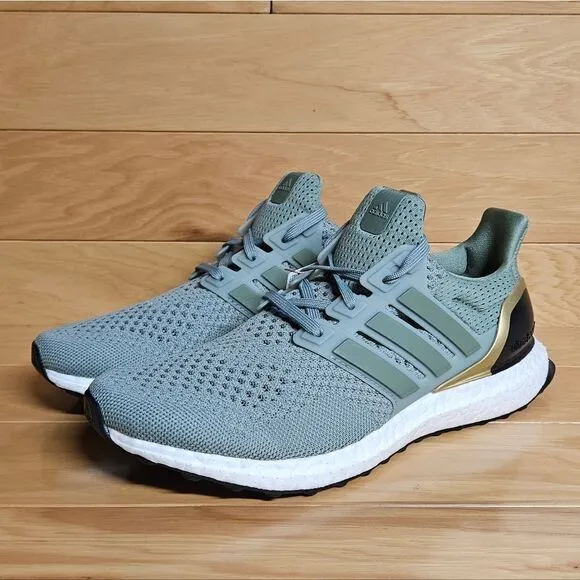 Adidas Ultraboost 1.0 Silver Green Grey Mens Running Shoes IF5258
