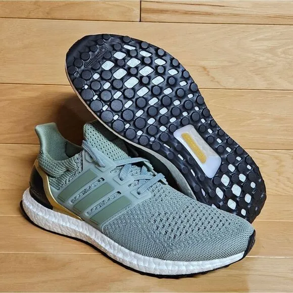 Adidas Ultraboost 1.0 Silver Green Grey Mens Running Shoes IF5258