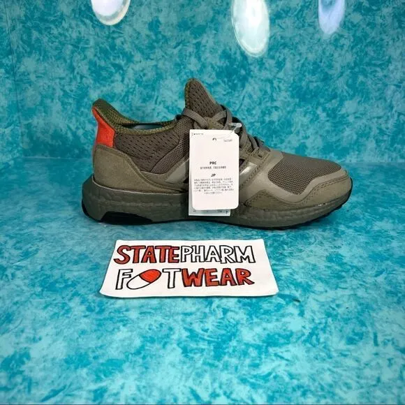 Adidas Ultraboost S&amp;L 'Raw Khaki' Women’s Cushioned Green Low Top Shoes