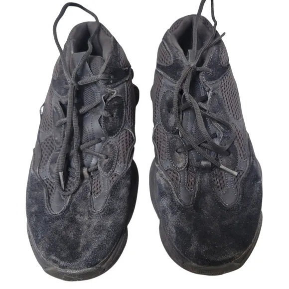 Adidas Yeezy 500 Low Top Utility Athletic Shoes Black Size 10.5 Men's 04/2018