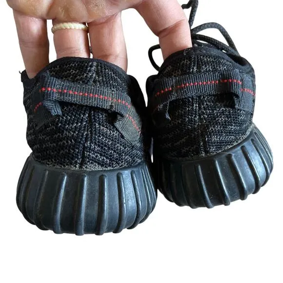 Adidas Yeezy Boost 350 Pirate Black Trainer Shoes Sneakers Low Top Mens Size 7.5