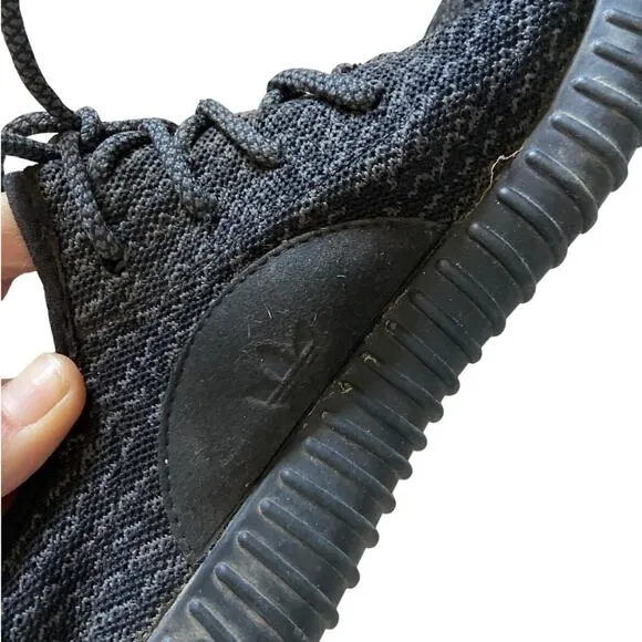 Adidas Yeezy Boost 350 Pirate Black Trainer Shoes Sneakers Low Top Mens Size 7.5