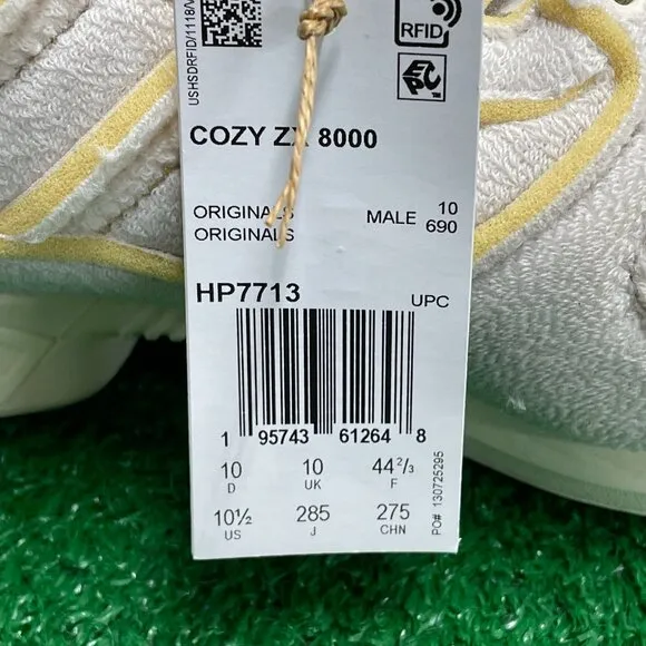 Adidas Zx 8000 Low Mens Running Shoes White HP7713 NEW* Sz 10.5