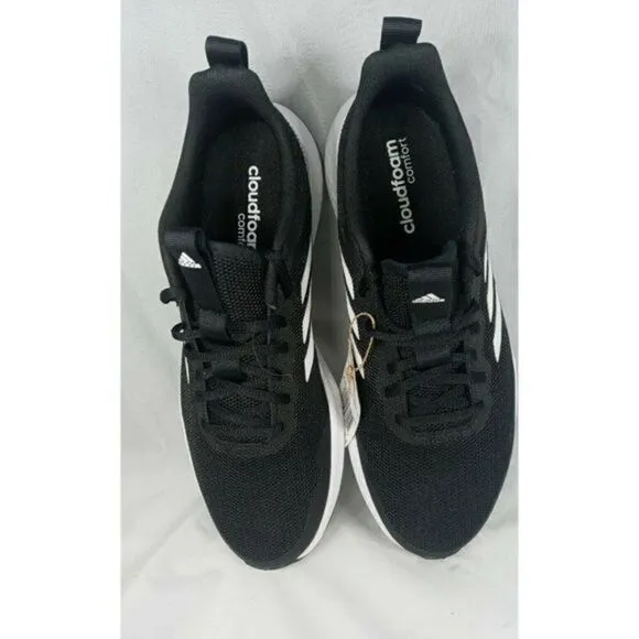 Adidas Fluidstreet Cloudfoam Running Shoes Men’s‎ Size 9.5  Black White FW1703
