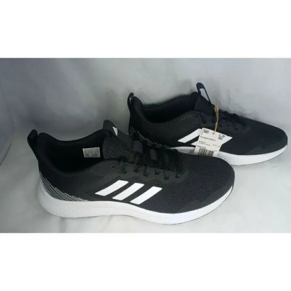 Adidas Fluidstreet Cloudfoam Running Shoes Men’s‎ Size 9.5  Black White FW1703