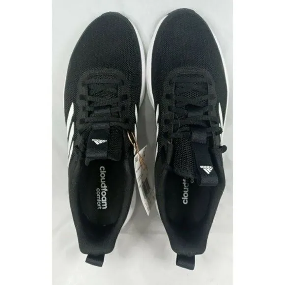 Adidas Fluidstreet Cloudfoam Running Shoes Men’s‎ Size 9.5  Black White FW1703