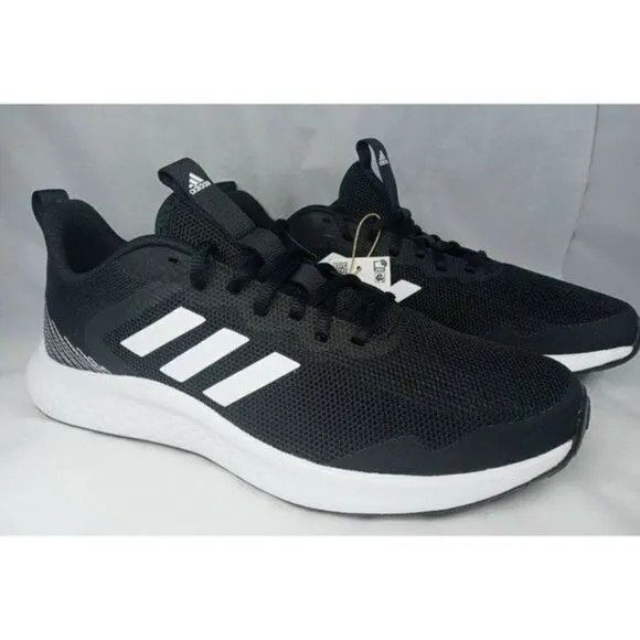Adidas Fluidstreet Cloudfoam Running Shoes Men’s‎ Size 9.5  Black White FW1703