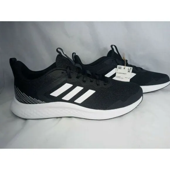 Adidas Fluidstreet Cloudfoam Running Shoes Men’s‎ Size 9.5  Black White FW1703
