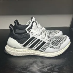 Adidas Ultraboost 1.0 White Black Knit Running Sneakers Shoes IH4924 Mens 8