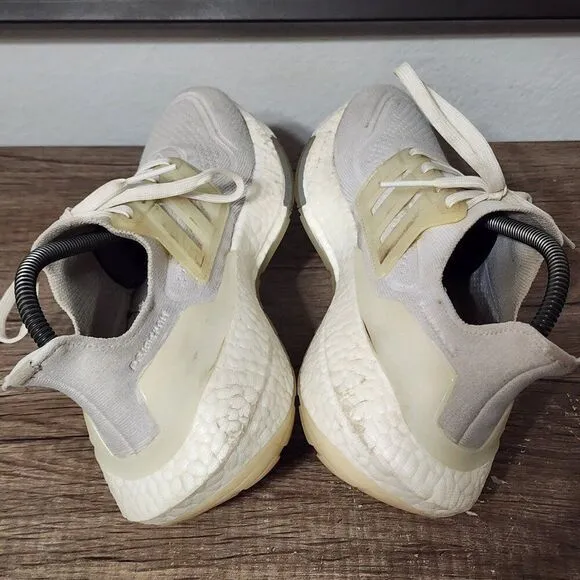 Adidas Ultraboost 21 Women's Athletic Running Gym Shoes Size 8 White