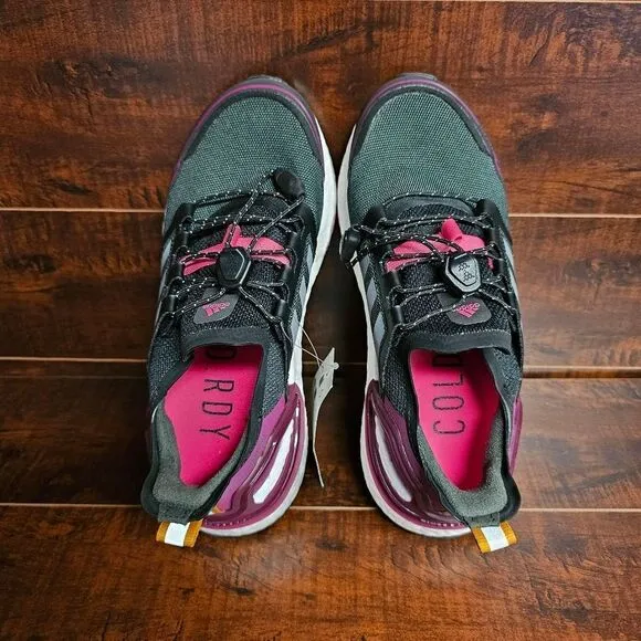 Adidas Ultraboost C.Rdy 'Core Black/Power Berry' Athletic Running Shoes Womens 5