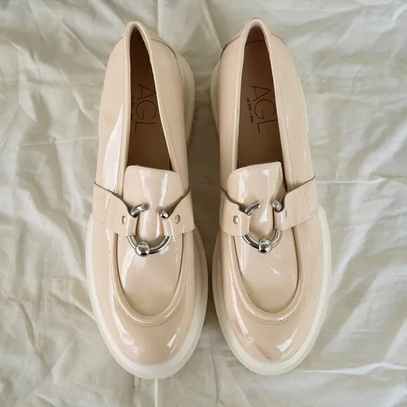 AGL Womens Monique Loafer Shoes sz 41 US 10 New NWOB $435 Some Blemishes