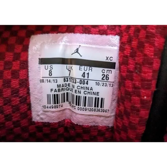 Air Jordan 1 ’94 – Anthracite / Gym Red Men's Size 8