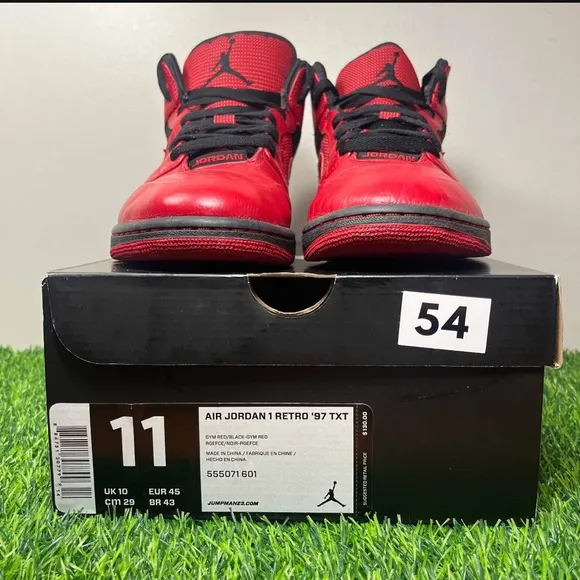 Air Jordan 1 Retro 97 TXT Gym Red Black