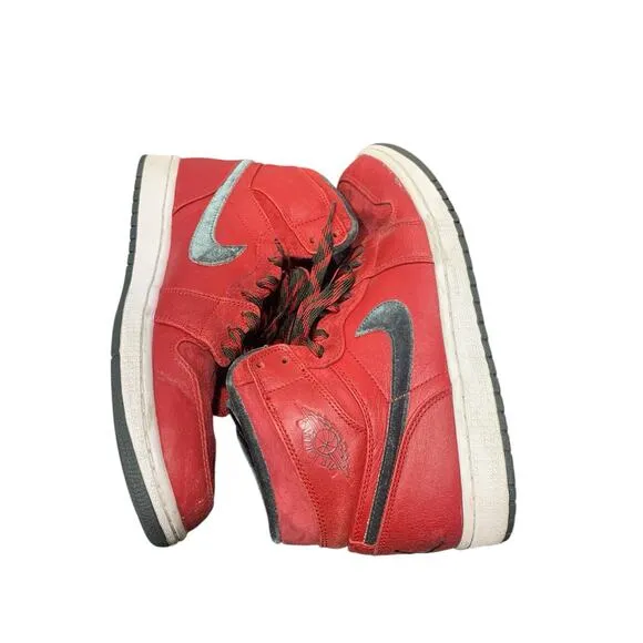 AIR Jordan 1 Retro hightop RED and FOREST GREEN sz 11.5