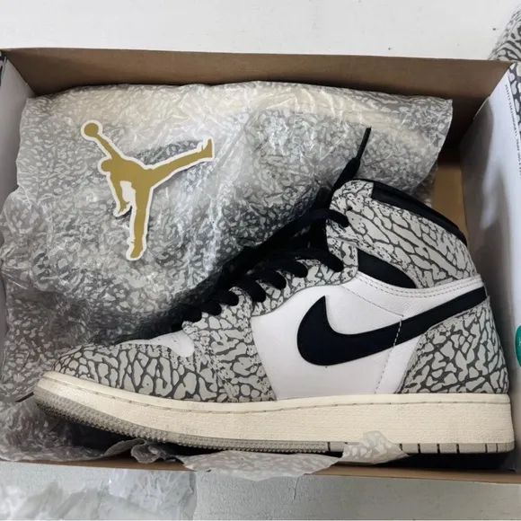 Air Jordan 1 Retro OG High White Cement Size 6.5