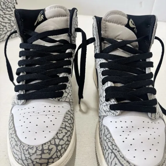Air Jordan 1 Retro OG High White Cement Size 6.5