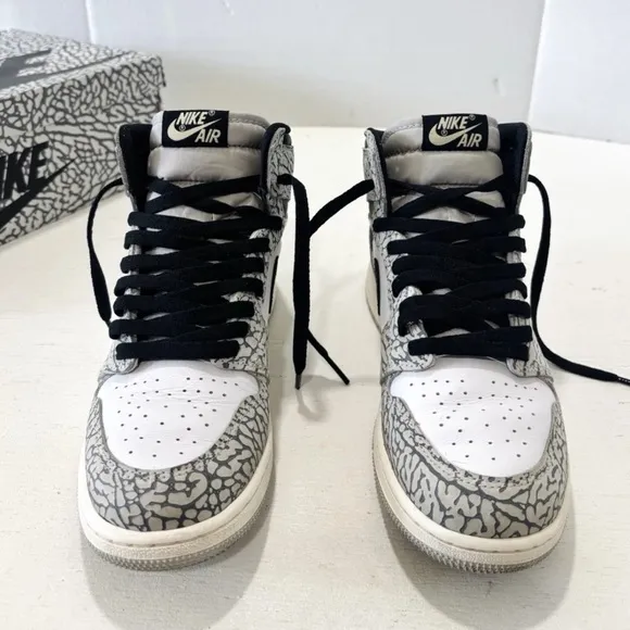 Air Jordan 1 Retro OG High White Cement Size 6.5