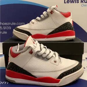 Air Jordan 3 Retro Fire Red Kids 2.5y