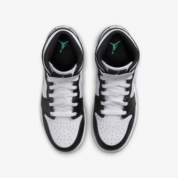 Air Jordan Multicolor 1 Mid Glow Lace Up Sneaker Shoes Size 5