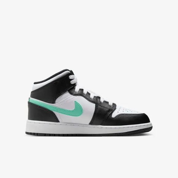 Air Jordan Multicolor 1 Mid Glow Lace Up Sneaker Shoes Size 5