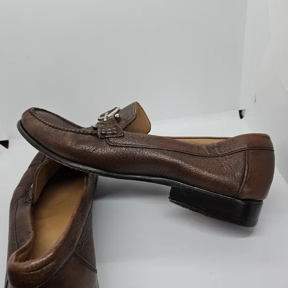 Alan Payne Mario Deerskin Bit Loafers brown 10C