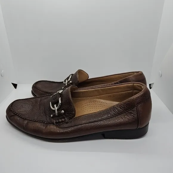 Alan Payne Mario Deerskin Bit Loafers brown 10C