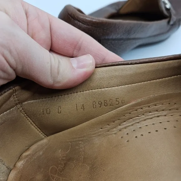 Alan Payne Mario Deerskin Bit Loafers brown 10C
