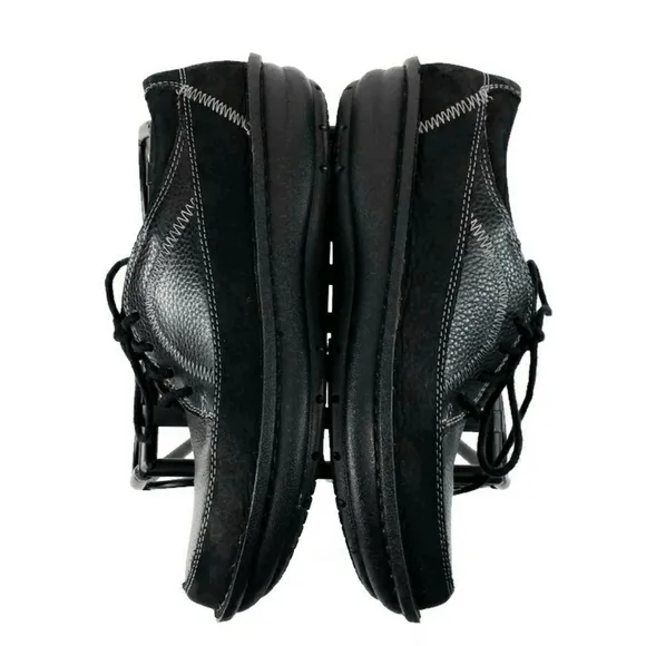 Alegria Hewlett Black Nubuck Lace Up Shoes Mens EU 40/US 7-7.5