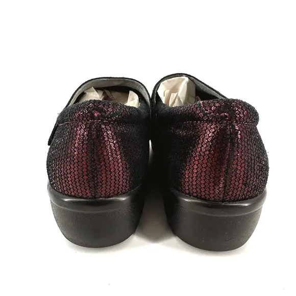 Alegria Womens Lauryn Clog Shoes Size 37/7 Metallic Comfort Support Workwear