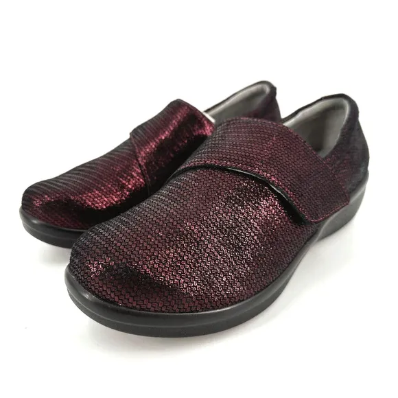 Alegria Womens Lauryn Clog Shoes Size 37/7 Metallic Comfort Support Workwear