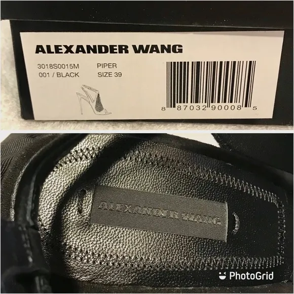 ALEXANDER WANG Black Piper Mesh Sandal Booties  EU 39 / US 9 New in Box