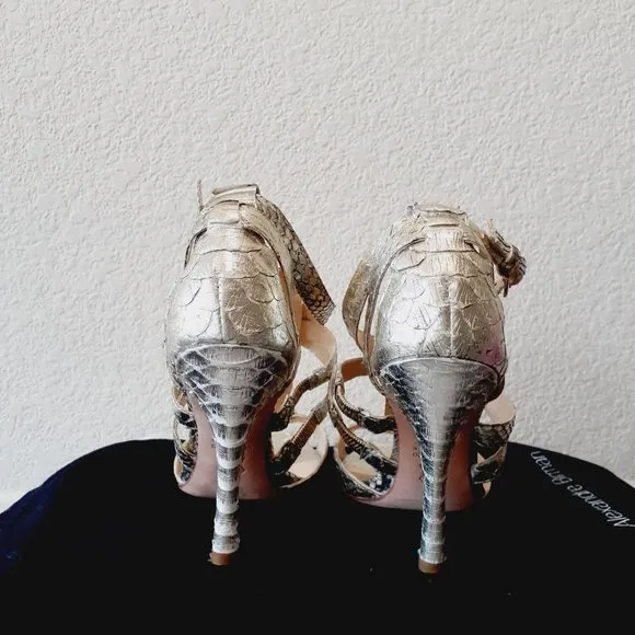 Alexandre Birman Python Strappy Shoes !