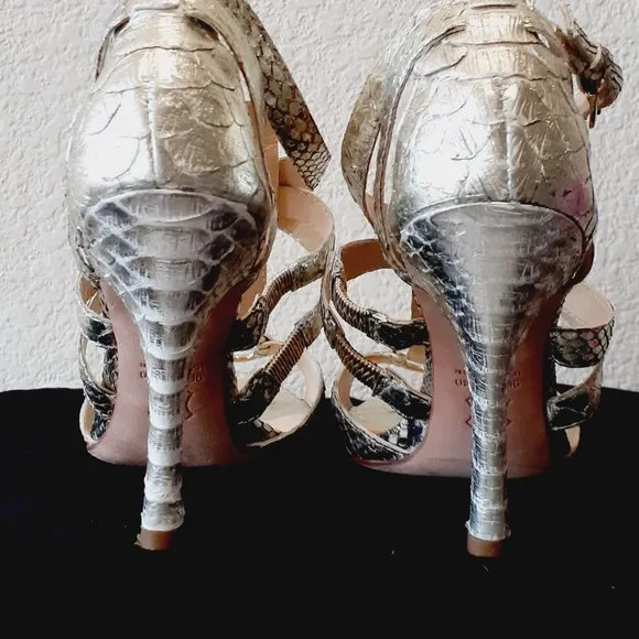 Alexandre Birman Python Strappy Shoes !