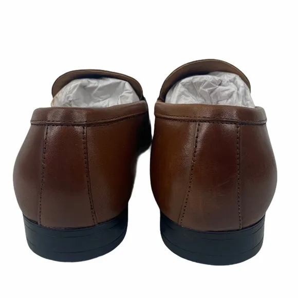 Alfani Truman Tan Bit Slip On Loafer Shoes