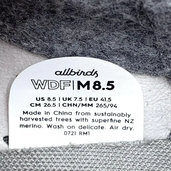 Allbirds Merino Wool Sherpa Dasher Fluffs Natural White Running Shoes Pixel Camo