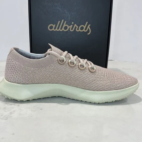 Allbirds NEW TREE DASHER 2 Arid Umber (Lt Pink) Athletic Sneaker Shoes Mens 13.5