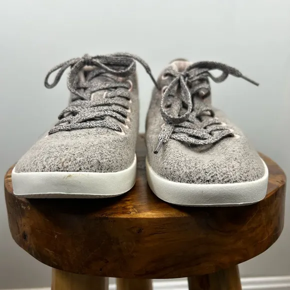 Allbirds Women's Wool Piper Mids WPM Lace Up Sneakers Shoes Atlas 9