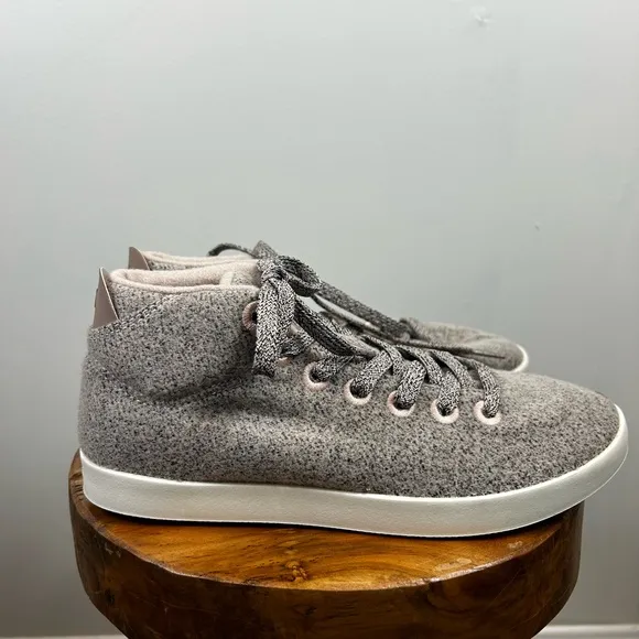 Allbirds Women's Wool Piper Mids WPM Lace Up Sneakers Shoes Atlas 9